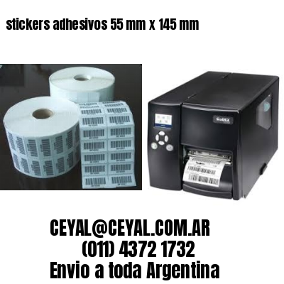 stickers adhesivos 55 mm x 145 mm