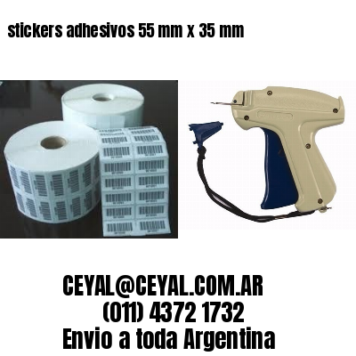 stickers adhesivos 55 mm x 35 mm