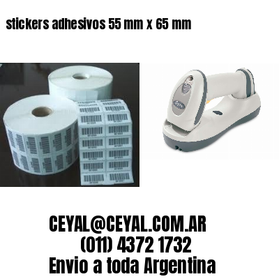 stickers adhesivos 55 mm x 65 mm