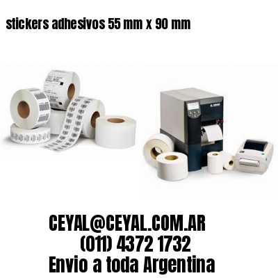 stickers adhesivos 55 mm x 90 mm