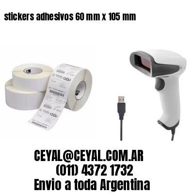stickers adhesivos 60 mm x 105 mm
