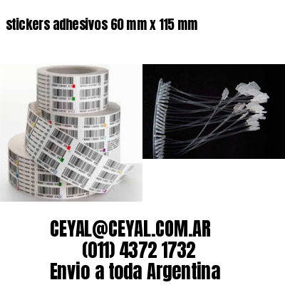 stickers adhesivos 60 mm x 115 mm