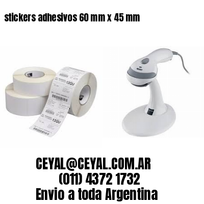 stickers adhesivos 60 mm x 45 mm