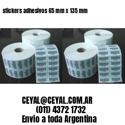stickers adhesivos 65 mm x 135 mm