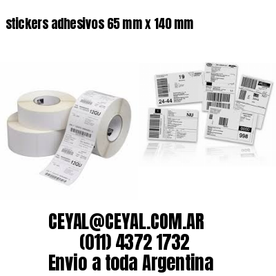 stickers adhesivos 65 mm x 140 mm
