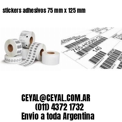stickers adhesivos 75 mm x 125 mm
