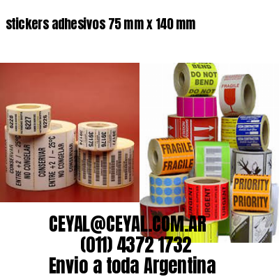 stickers adhesivos 75 mm x 140 mm