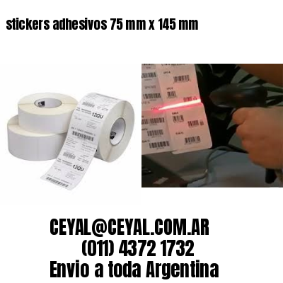 stickers adhesivos 75 mm x 145 mm