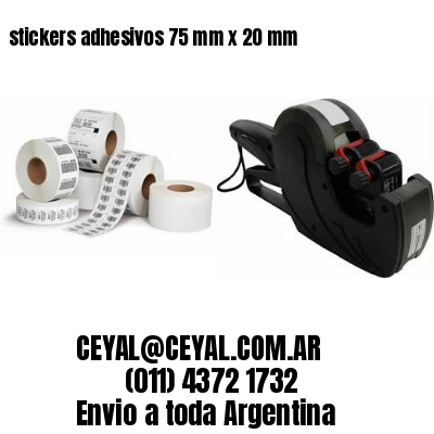 stickers adhesivos 75 mm x 20 mm