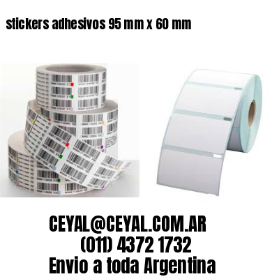 stickers adhesivos 95 mm x 60 mm