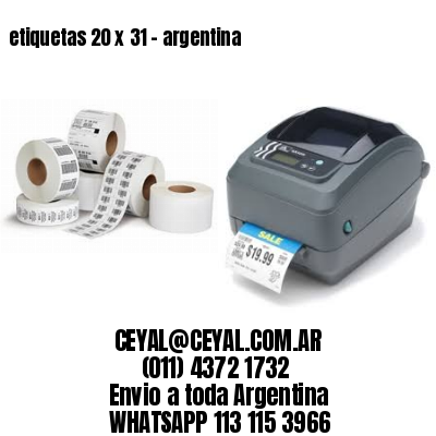 etiquetas 20 x 31 – argentina