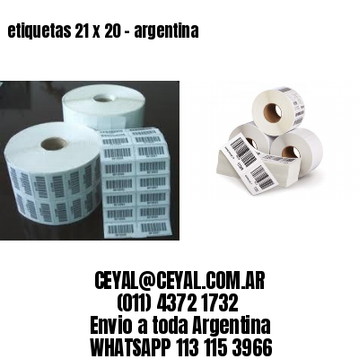 etiquetas 21 x 20 – argentina