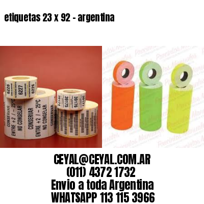 etiquetas 23 x 92 – argentina