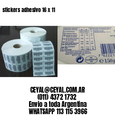 stickers adhesivo 16 x 11