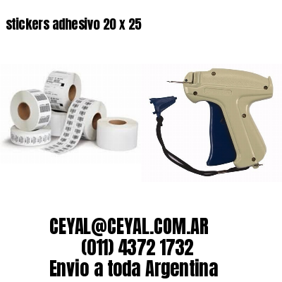 stickers adhesivo 20 x 25