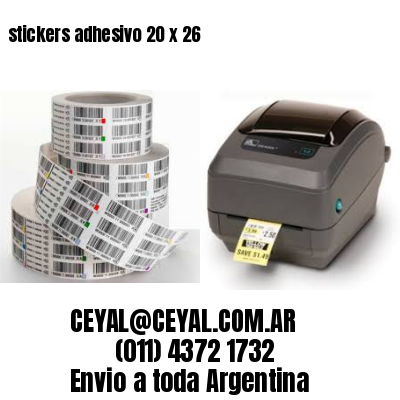 stickers adhesivo 20 x 26