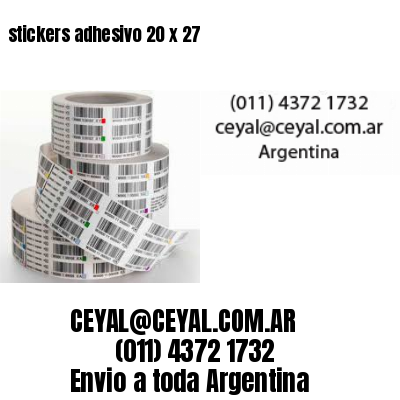 stickers adhesivo 20 x 27