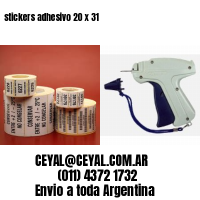 stickers adhesivo 20 x 31
