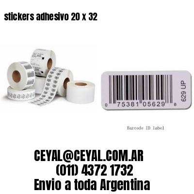 stickers adhesivo 20 x 32