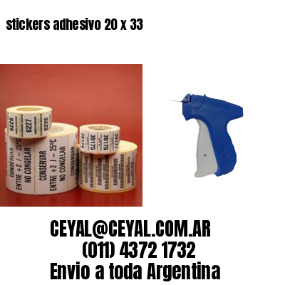 stickers adhesivo 20 x 33
