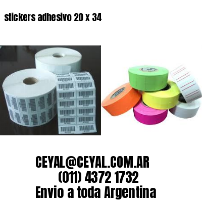 stickers adhesivo 20 x 34