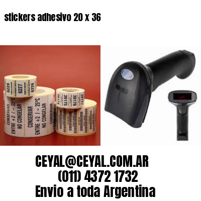 stickers adhesivo 20 x 36