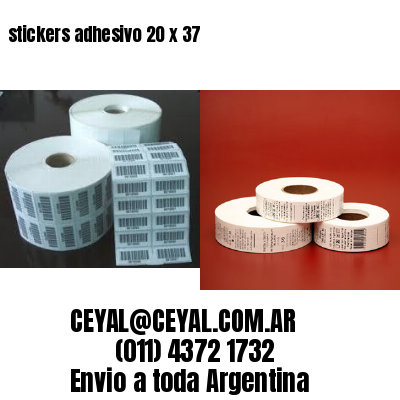 stickers adhesivo 20 x 37