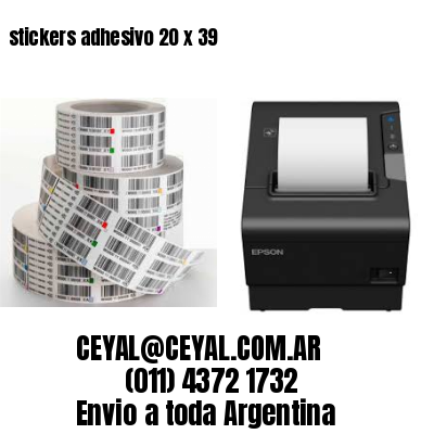 stickers adhesivo 20 x 39