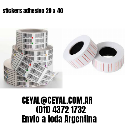 stickers adhesivo 20 x 40