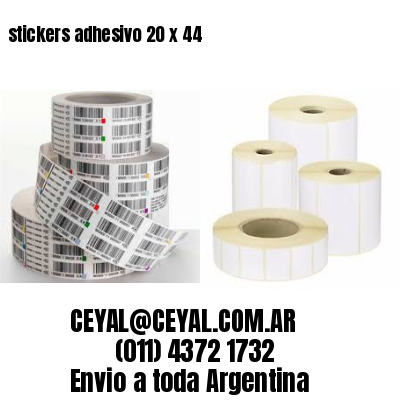 stickers adhesivo 20 x 44