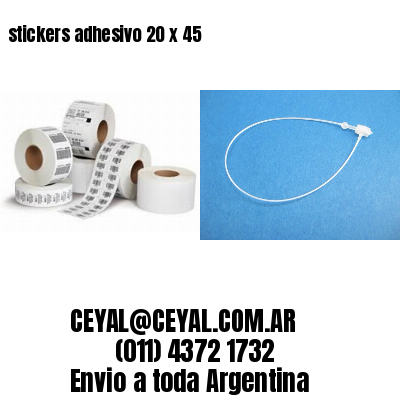 stickers adhesivo 20 x 45
