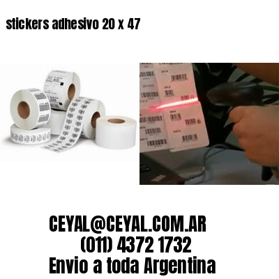 stickers adhesivo 20 x 47