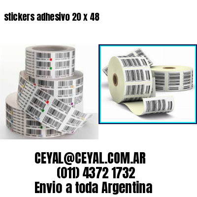 stickers adhesivo 20 x 48