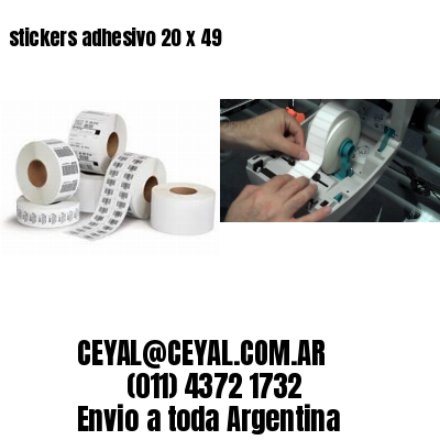 stickers adhesivo 20 x 49