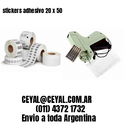 stickers adhesivo 20 x 50