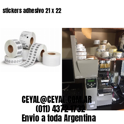 stickers adhesivo 21 x 22