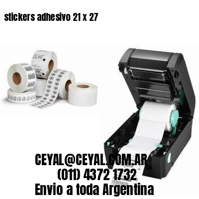 stickers adhesivo 21 x 27