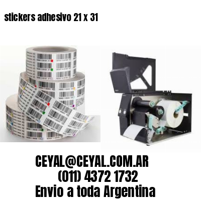 stickers adhesivo 21 x 31