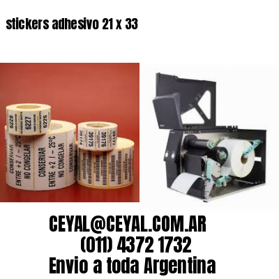 stickers adhesivo 21 x 33