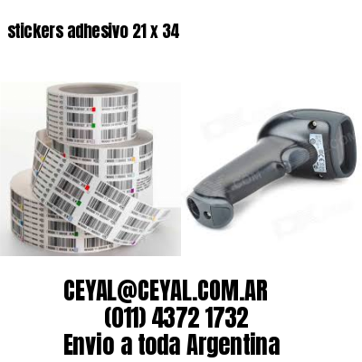 stickers adhesivo 21 x 34
