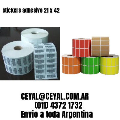 stickers adhesivo 21 x 42