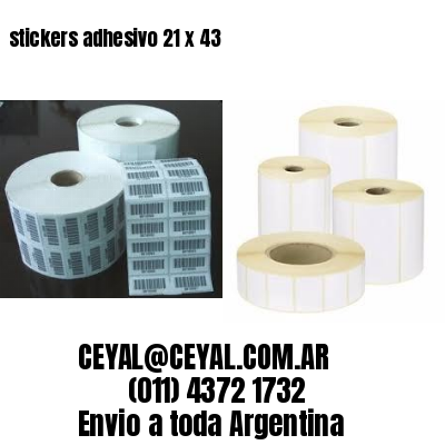 stickers adhesivo 21 x 43