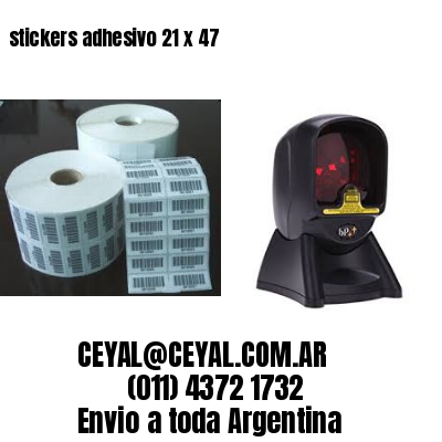stickers adhesivo 21 x 47