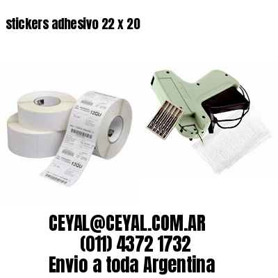 stickers adhesivo 22 x 20