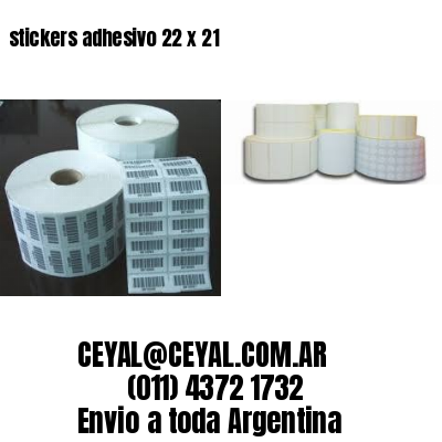 stickers adhesivo 22 x 21