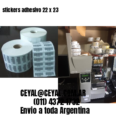 stickers adhesivo 22 x 23