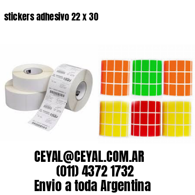 stickers adhesivo 22 x 30