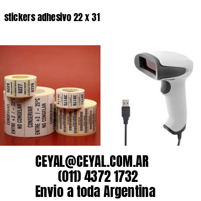 stickers adhesivo 22 x 31
