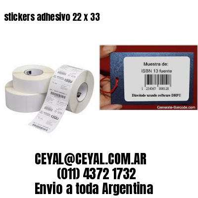 stickers adhesivo 22 x 33