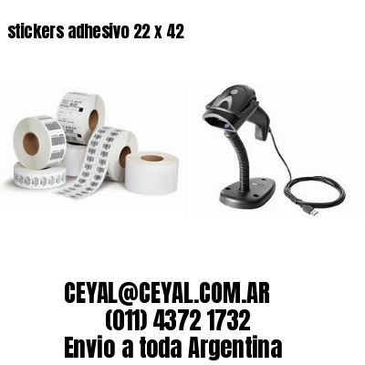 stickers adhesivo 22 x 42